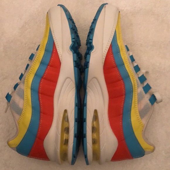 NIKE AIR MAX 96 GS RUNNING SNEAKERS MENS-BOYS SIZE 6Y WOMENS SIZE 8 - Picture 11 of 16